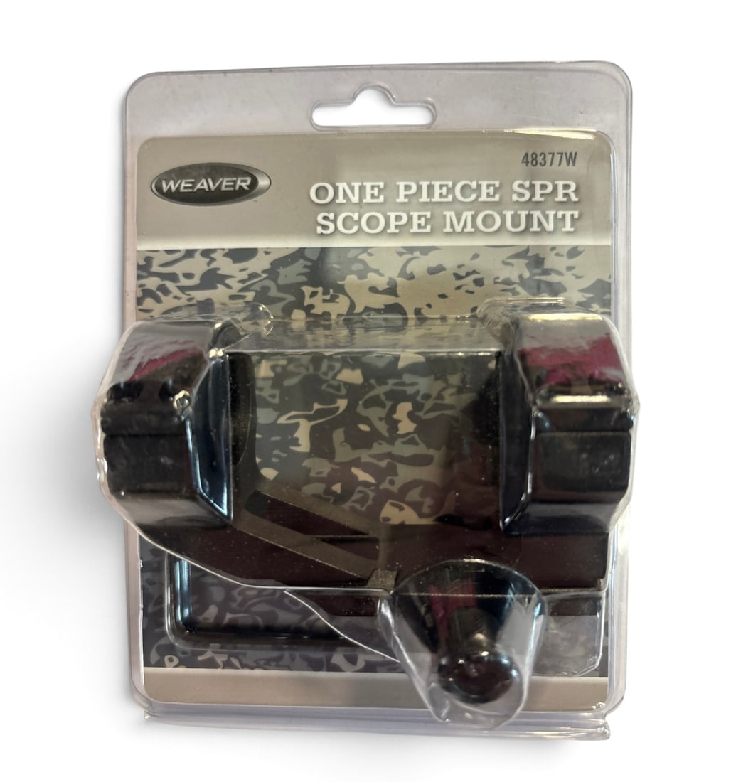 NIB Weaver One-Piece SPR Scope Mount - #48377W: 1” to 30mm One Piece Scope Mount