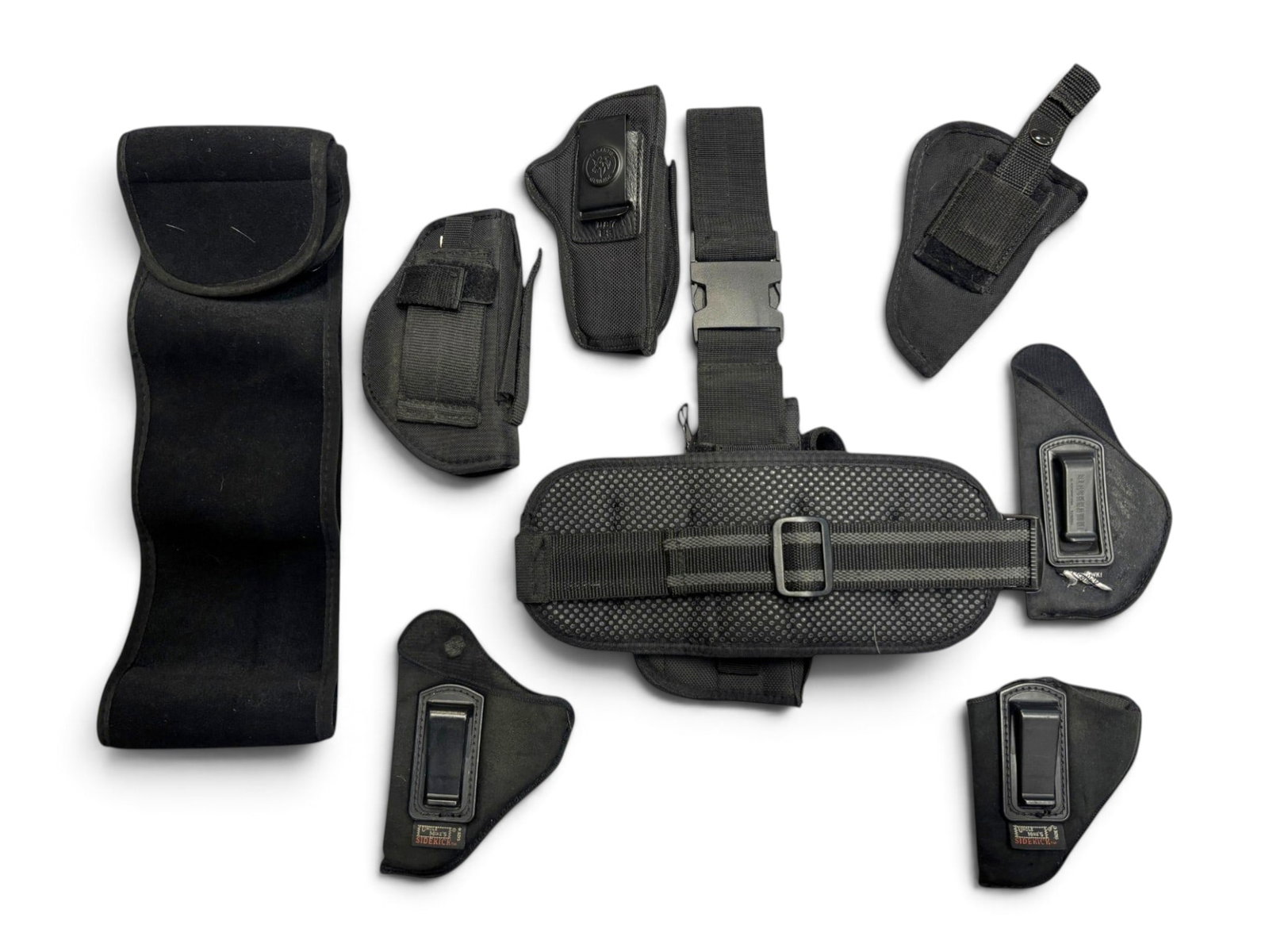 Assorted Left-Handed Nylon Handgun Holsters - 2