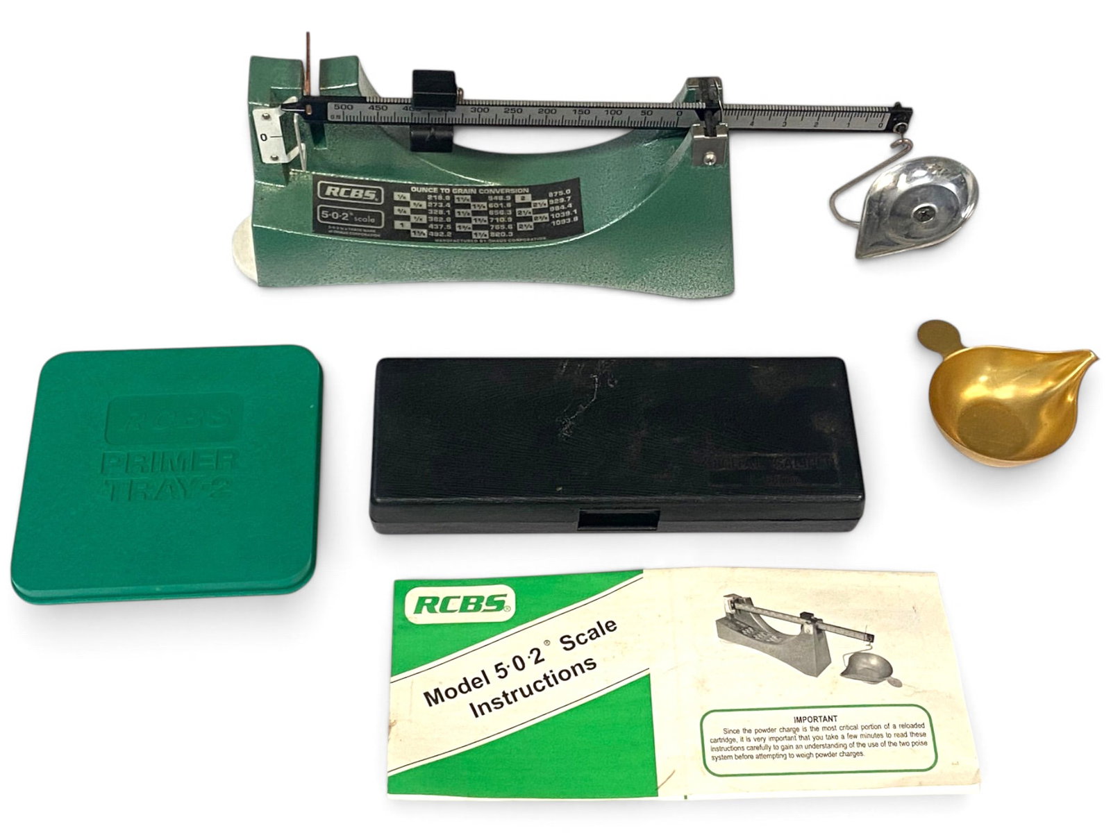 RCBS Scale, RCBS Primer Tray, RCBS Manual and Digital Caliper: See photos for what’s all here