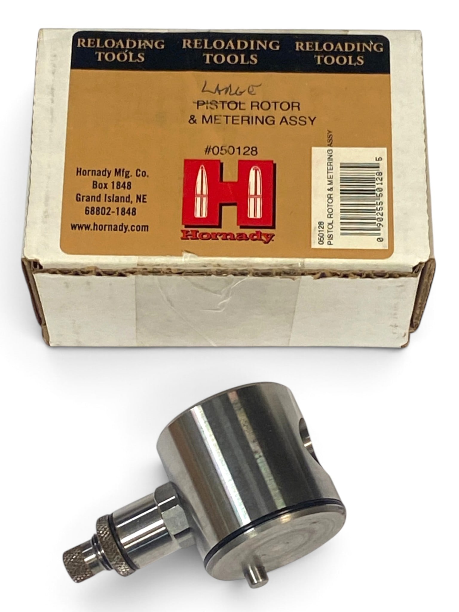 Hornady Lock-N-Load Powder Measure Large Rotor and Metering Assembly in Box: Looks to be in excellent condition. See photos. The standard large rotor that comes with the Hornady Lock-N-Load Powder Measure is designed for rifle cartridges and larger powder charges ranging from