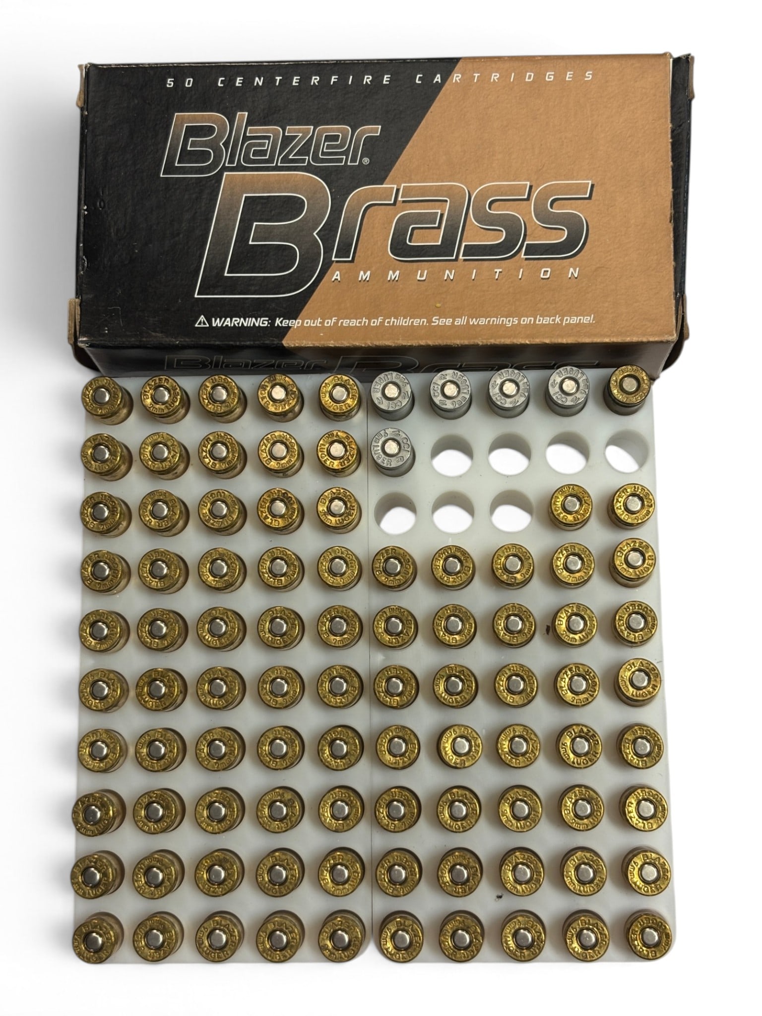 87rds. Of 9mm LUGER 115gr. FMJ Blazer Brass Ammunition and (5) CCI Shotshells: See Photo(s)