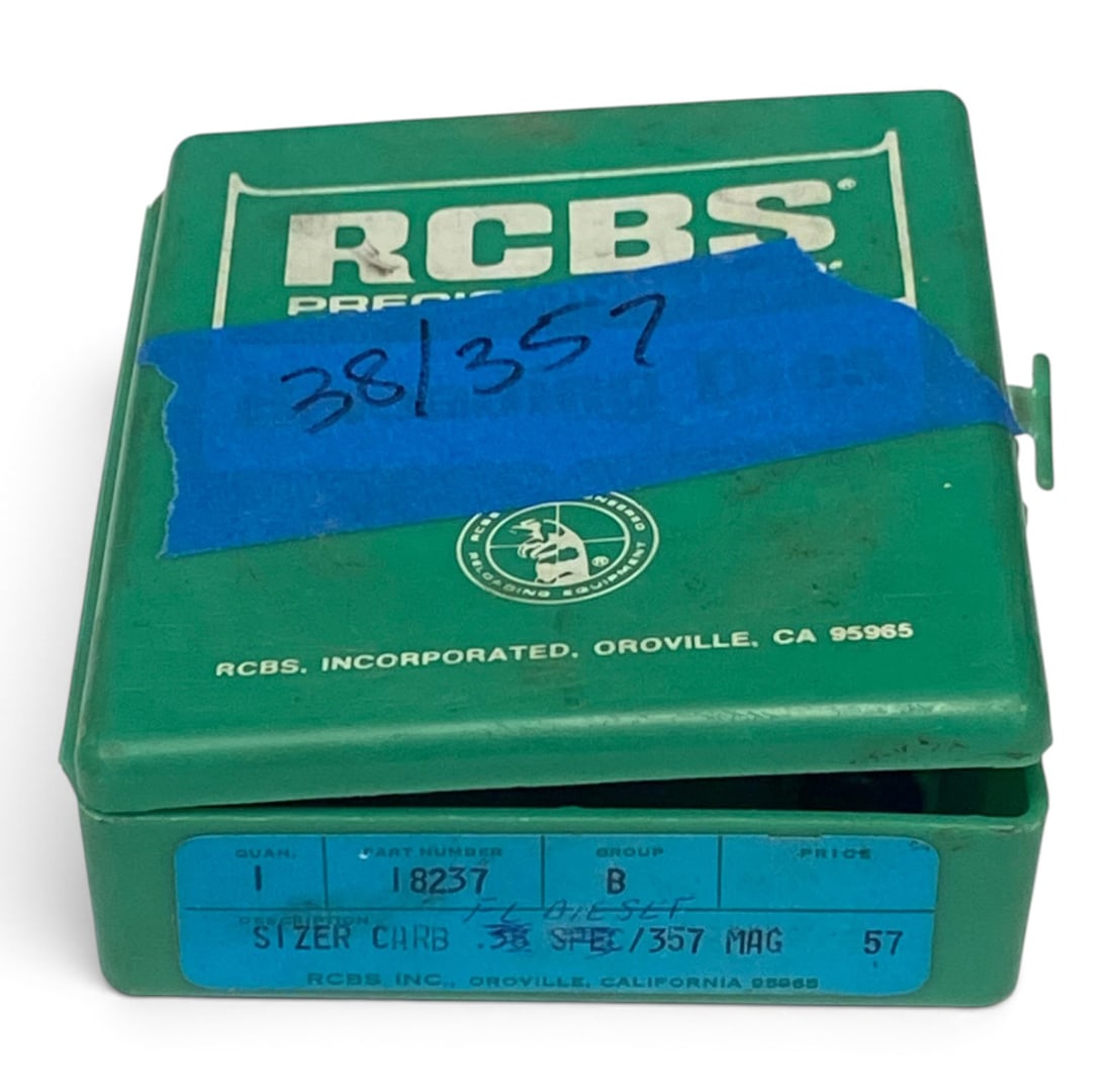 RCBS .38 SPL./.357 MAG. Reloading Die Set with Shell Holder: See Photo(s)