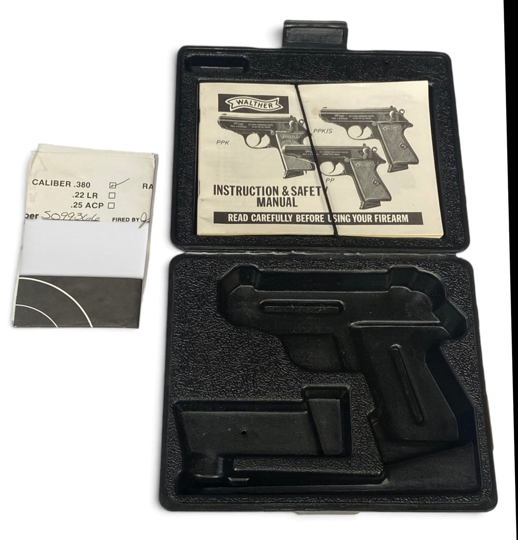 Factory Walther PPK/S .380 ACP Pistol Hard Case with Manual and Paper Target (1 of 4)