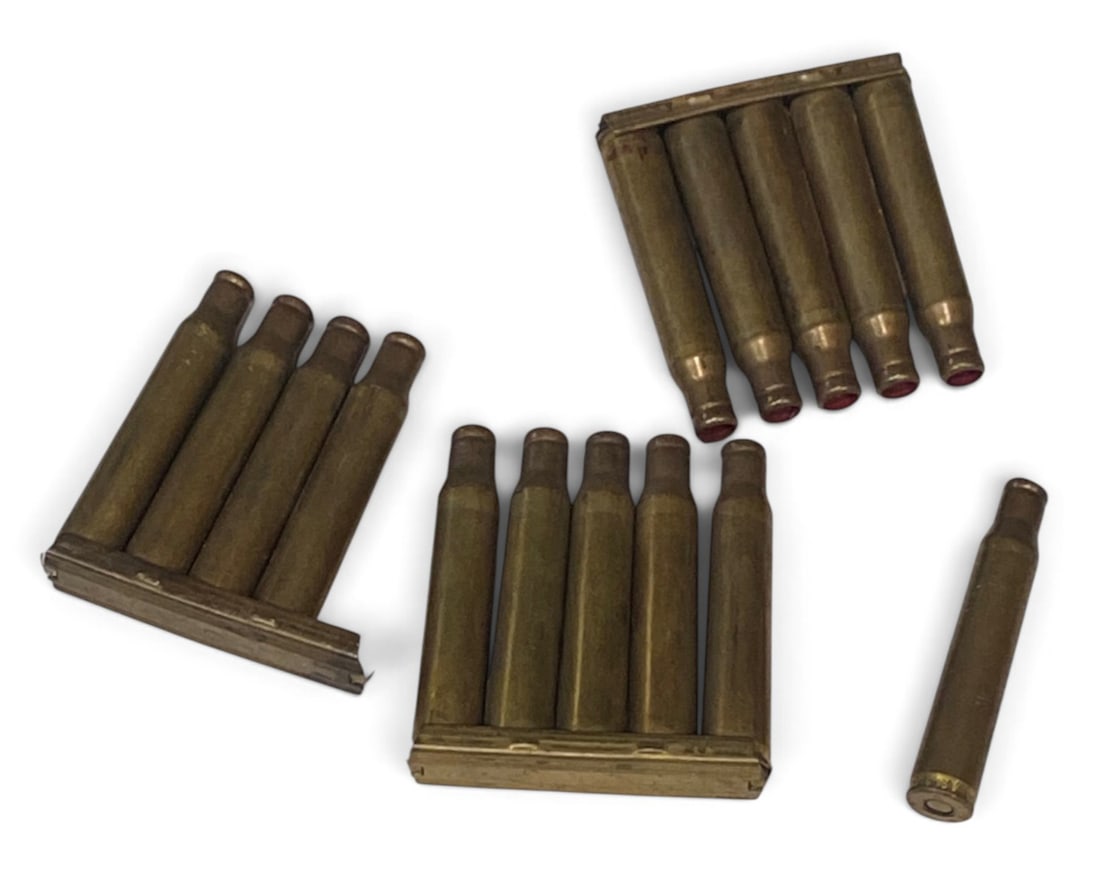 15rds. of .30-06 SPRG. FA/40 Blank Ammunition on (3) Stripper Clips (1 of 3)