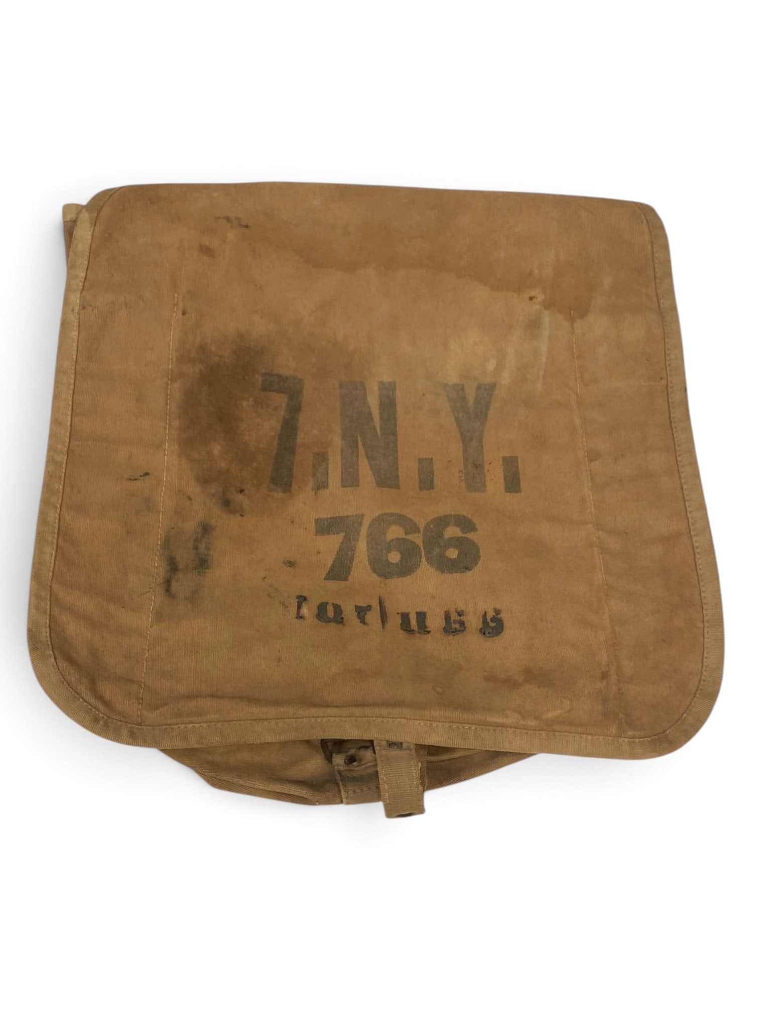 US Spanish American War Haversack marked for NY National Guard/Militia (1 of 3)