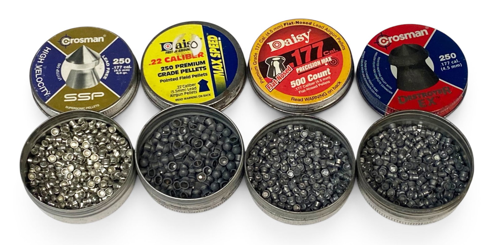 Lot of Vintage Daisy and Crosman Pellets and (4) Vintage Air Rifle Shot Cartridges - 2