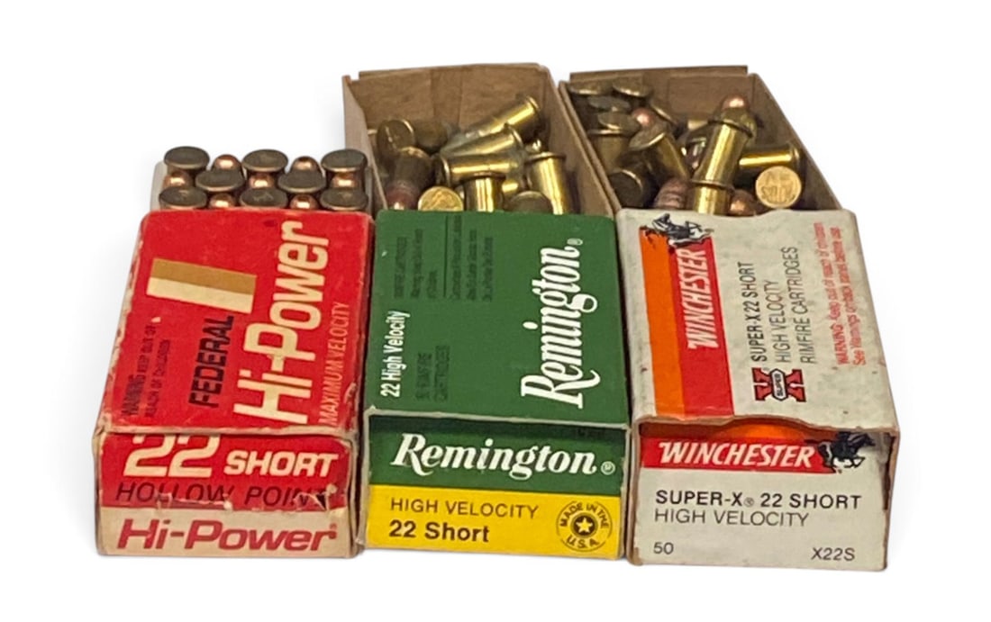 Approx. 105rds. of .22 SHORT Ammunition: See photos for what’s all here