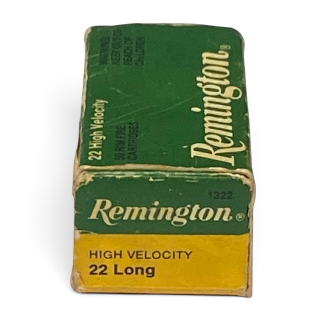NIB 50rds. of .22 LONG High Velocity Remington Ammunition: See Photo(s)