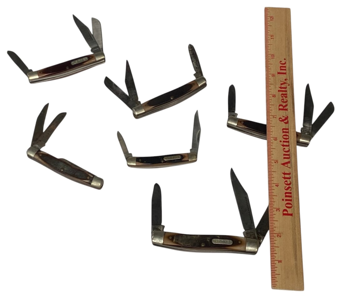 (6) Schrade Old Timer Pocket Knives - 2