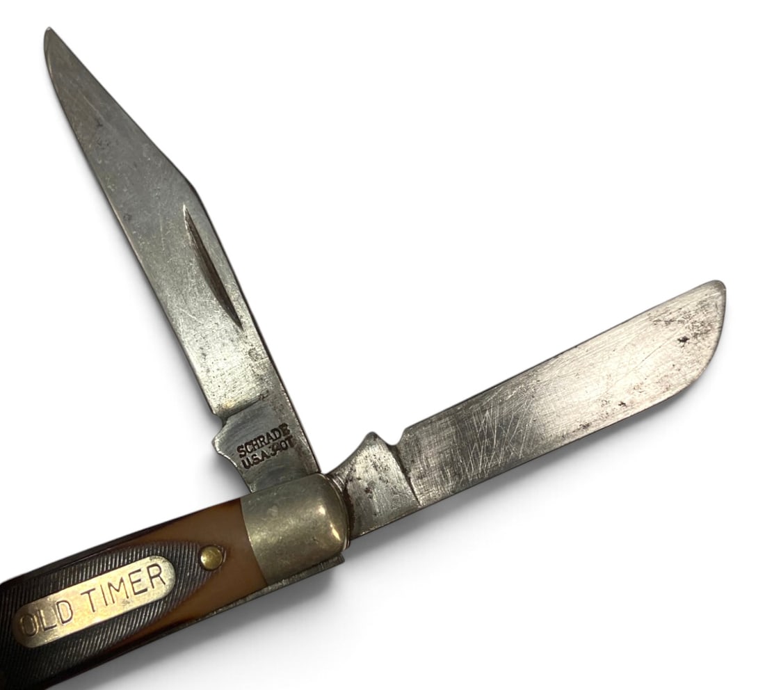 (6) Schrade Old Timer Pocket Knives - 8