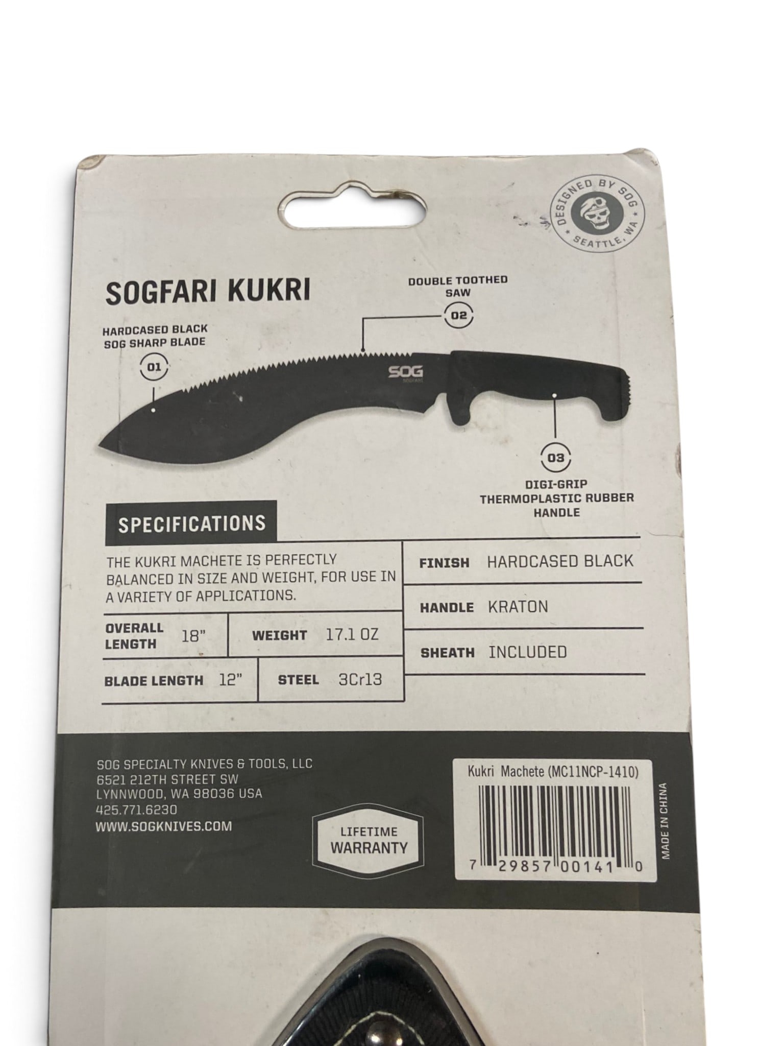 NIB Sogfari Kukri Fixed Blade Knife - 3
