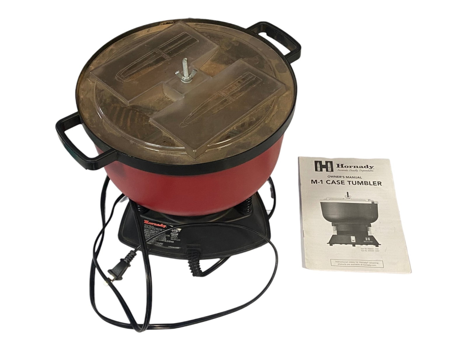 Hornady Item No. 050202 M1 Case Tumbler with Media & Manual: Tested & works