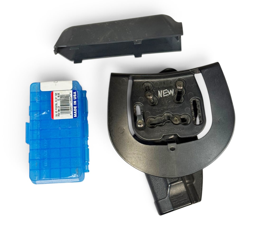 50rd. Reloading Plastic Case, Beretta 92 Holster and Magpul CTR 0.25" Cheek Riser - 2