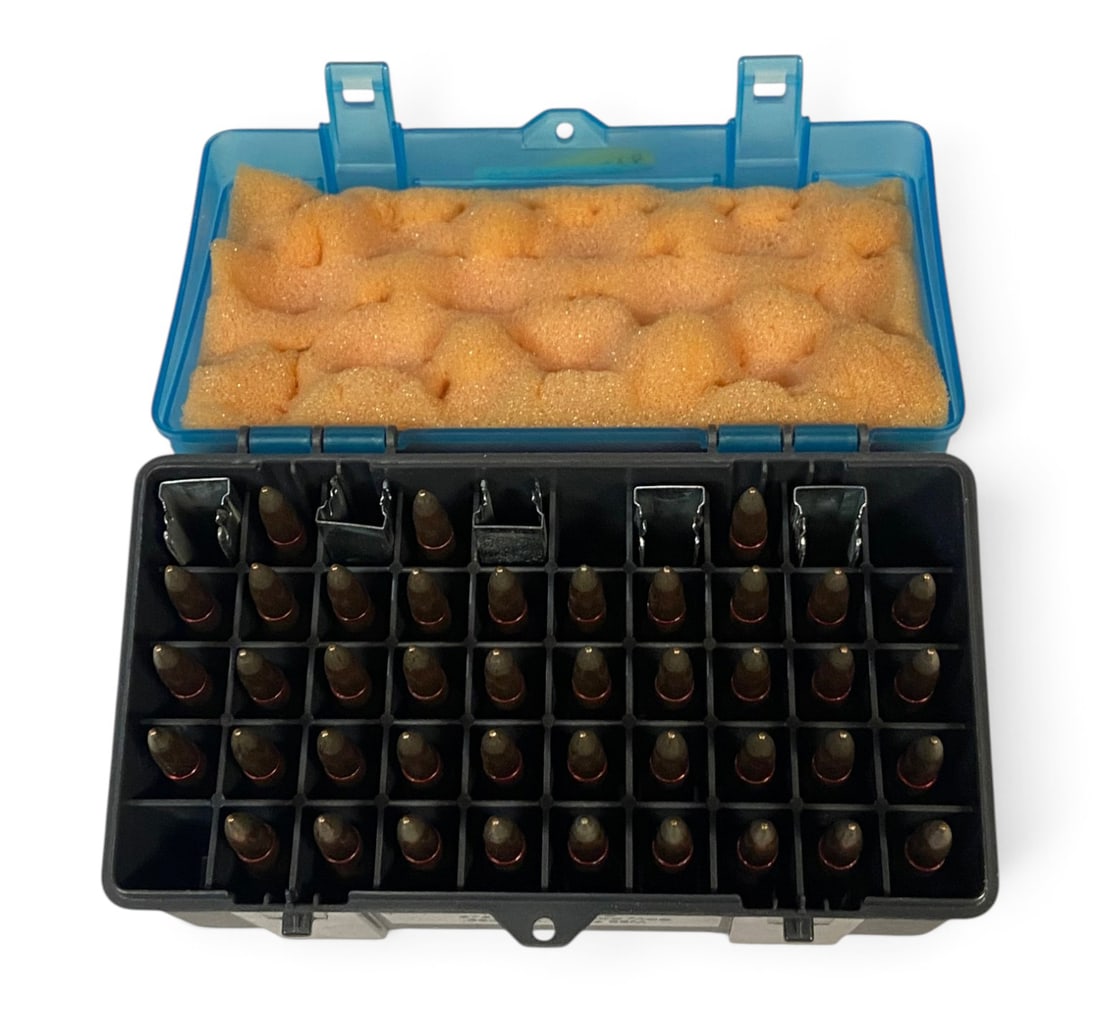 42rds. of 7.62x54r Military Surplus Ammunition with (5) Stripper Clips in Case - 2