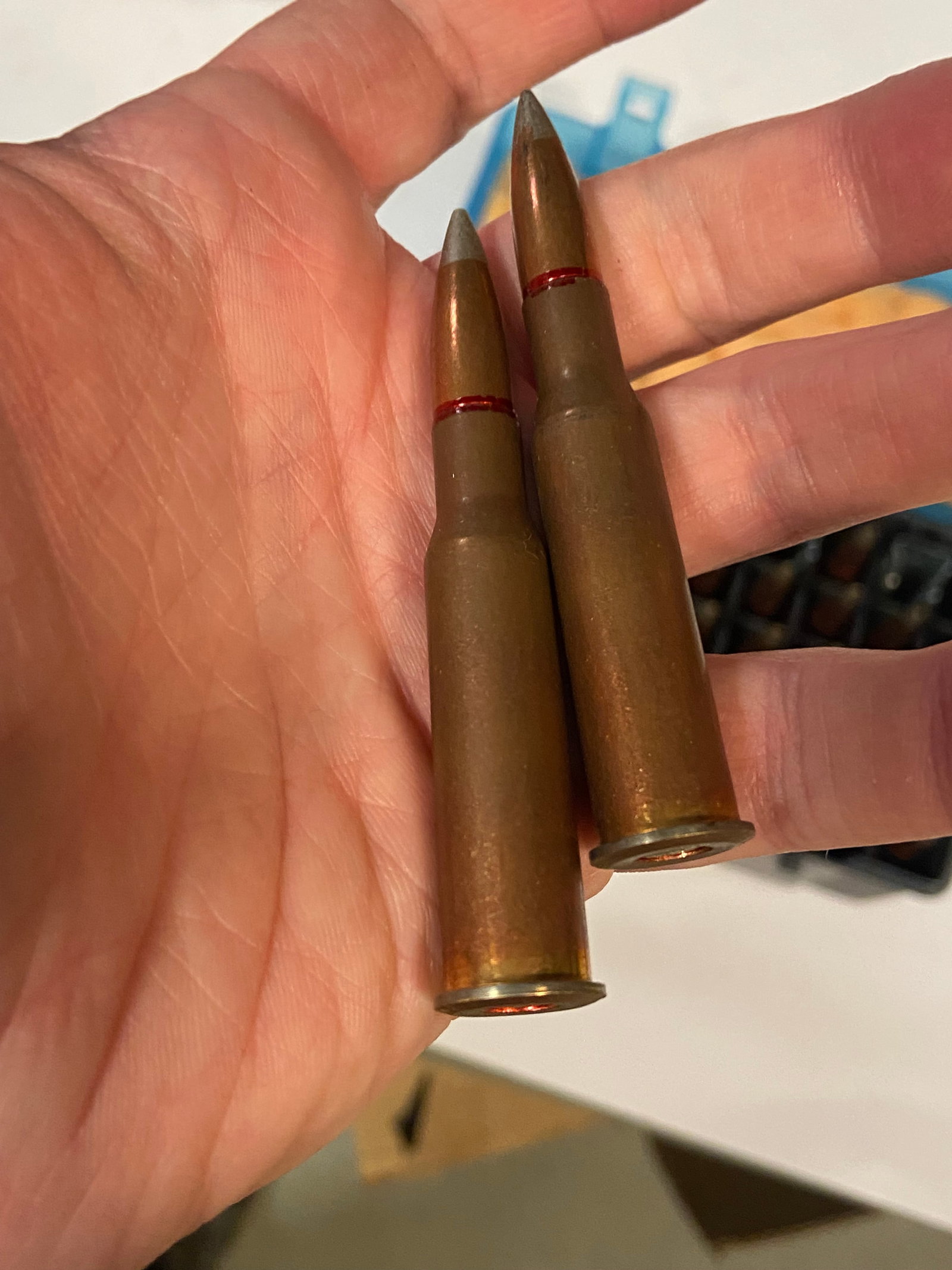 42rds. of 7.62x54r Military Surplus Ammunition with (5) Stripper Clips in Case - 3
