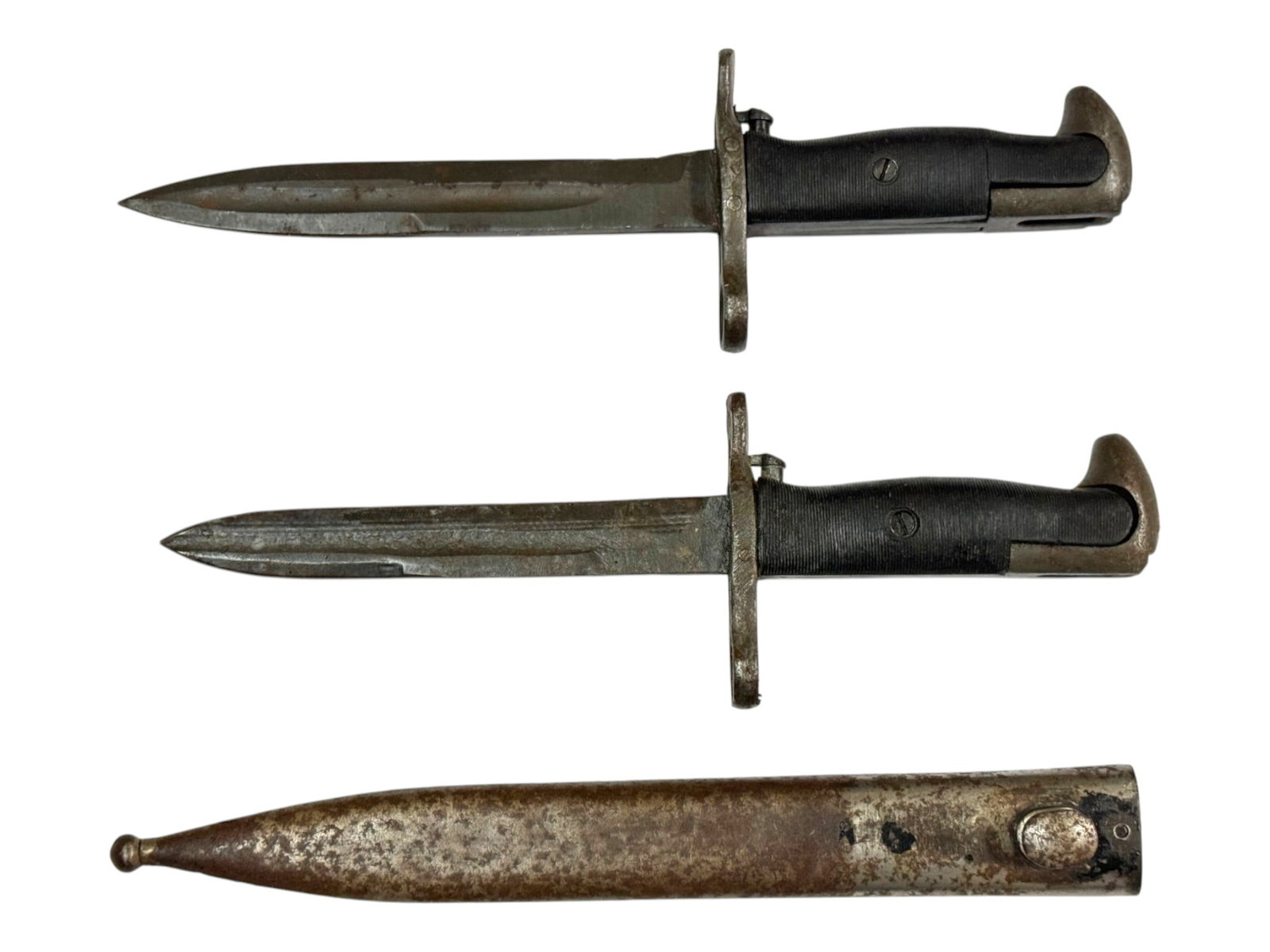 (2) M1 Garand Military Surplus Bayonets and Scabbard (1 of 19)