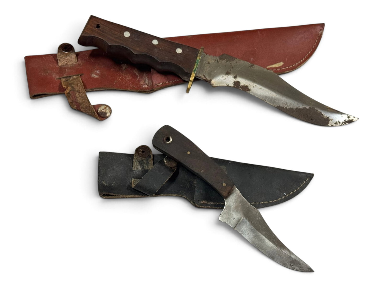 (2) Knives with Leather Sheathes (1 of 10)