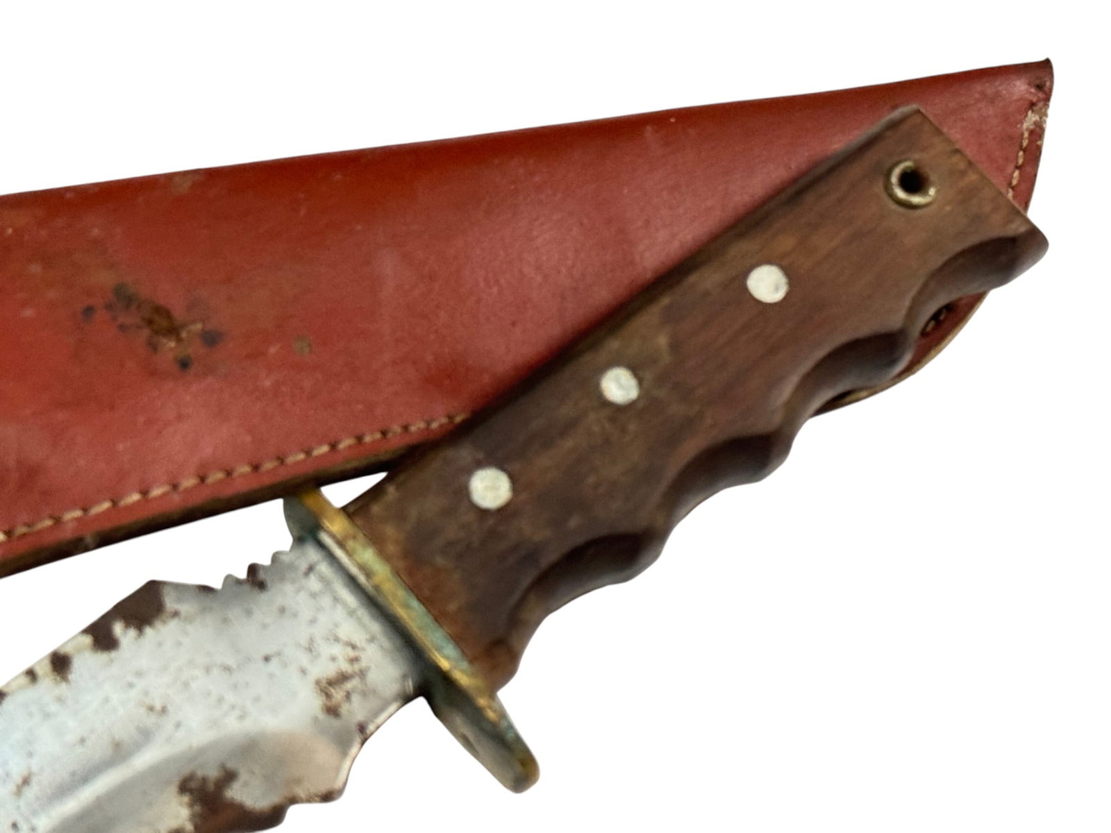 (2) Knives with Leather Sheathes - 5