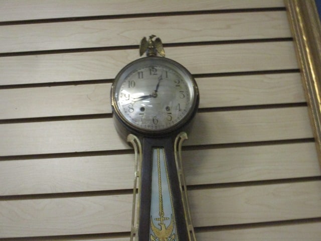 Mid Century Modern Seth Thomas Nautical Banjo Wall Clock - 2