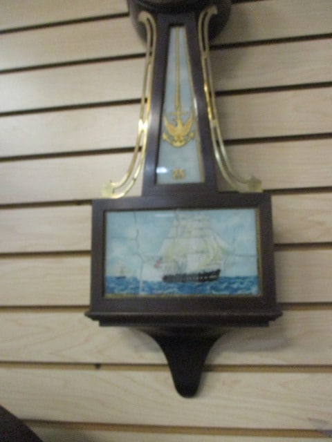 Mid Century Modern Seth Thomas Nautical Banjo Wall Clock - 5