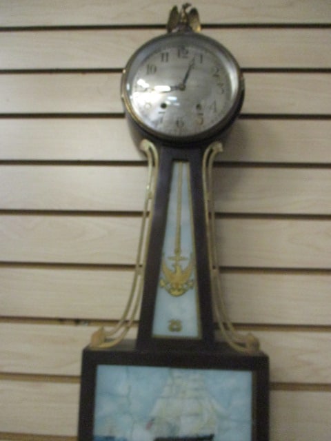 Mid Century Modern Seth Thomas Nautical Banjo Wall Clock - 6