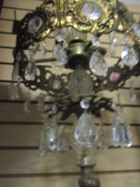 Mid Century Modern Loevsky & Loevsky Italian Marble and Brass Waterfall Lamp - 7