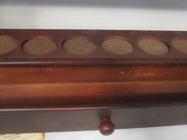 Vintage Lenox "Spice Garden" 24-Jar Wood Rack - 8