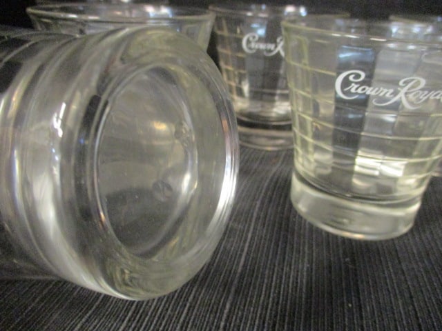 8 Vintage "Crown Royal" Lowball Rocks Whiskey Glasses - 5