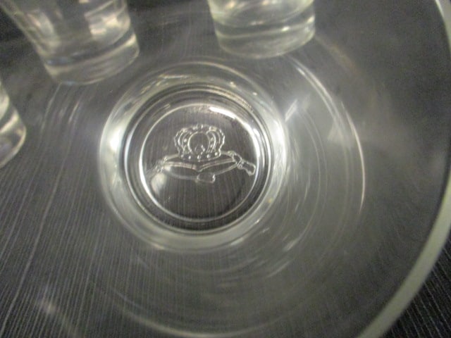 8 Vintage "Crown Royal" Lowball Rocks Whiskey Glasses - 8