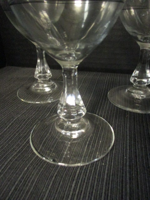 Vintage Set of 6 Cristal D'Arques-Durand "Irish Coffee" Stem Glasses - 5