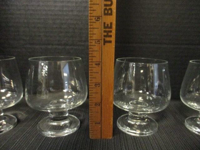 Vintage Set of 4 Holmegaard Stub Brandy Stem Glasses - 7
