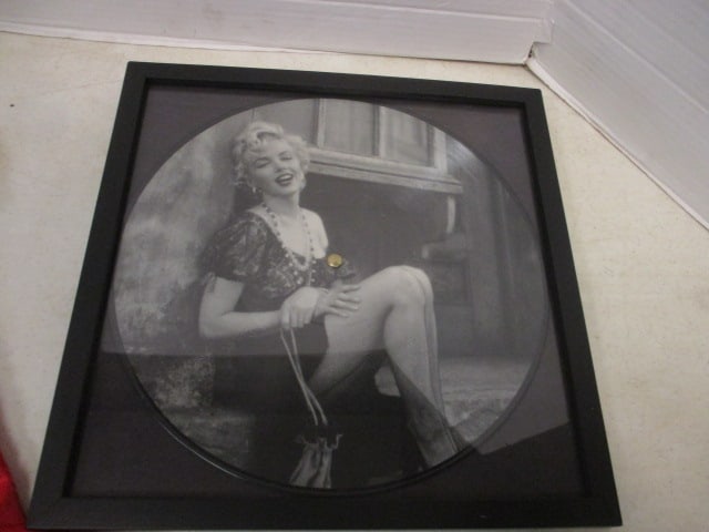 Framed UASP Liberty Black & White "Marilyn Monroe" Record Artwork and - 2