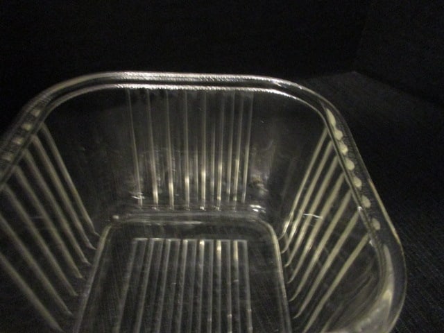 Vintage Pyrex Yellow Small Refrigerator Box and Clear Square Refrigerator Box - 3