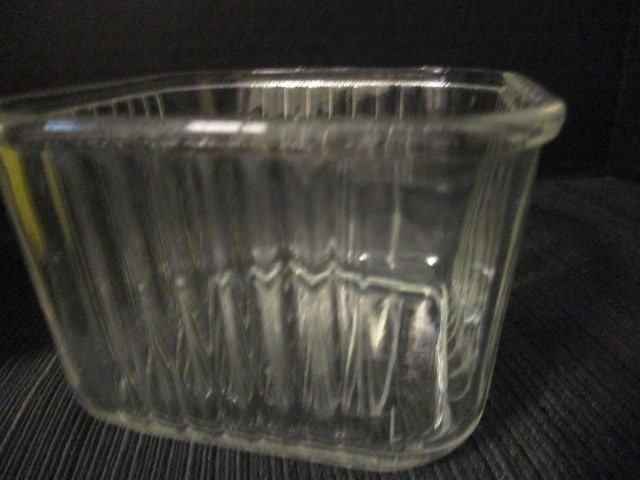 Vintage Pyrex Yellow Small Refrigerator Box and Clear Square Refrigerator Box - 4