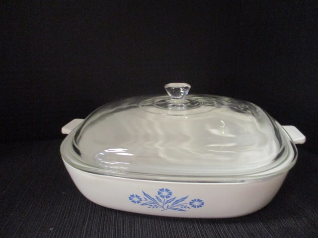 Vintage Corning Ware "Cornflower Blue" Casserole Dishes with Lid and Handle - 5