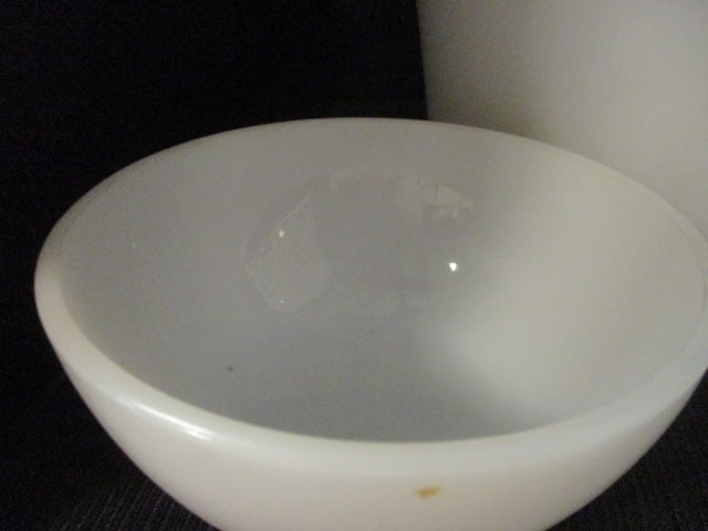Lot of Vintage White Milk Glass Mixing Bowls - 11