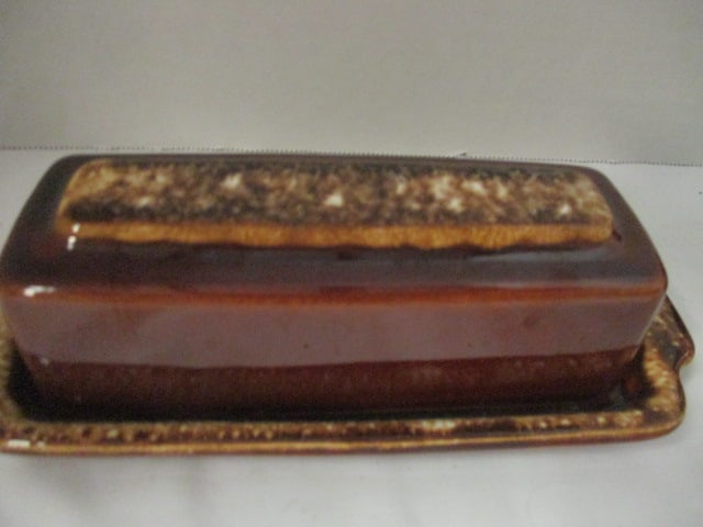 Vintage Hull Pottery "Brown Drip" Plates, Saucer, Butter Dish, Salt & Pepper - 12