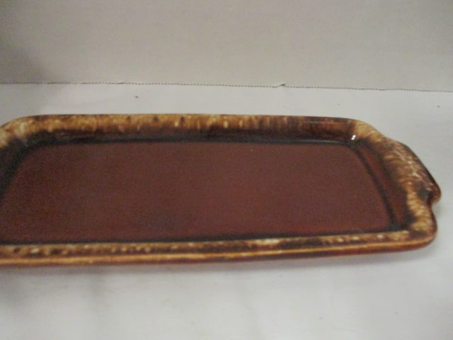 Vintage Hull Pottery "Brown Drip" Plates, Saucer, Butter Dish, Salt & Pepper - 13