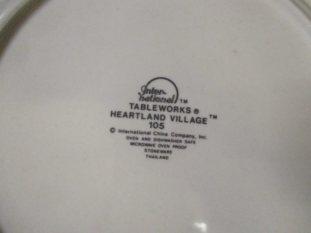 Pieces of Vintage International Tableworks "Heartland Village" Stoneware - 4