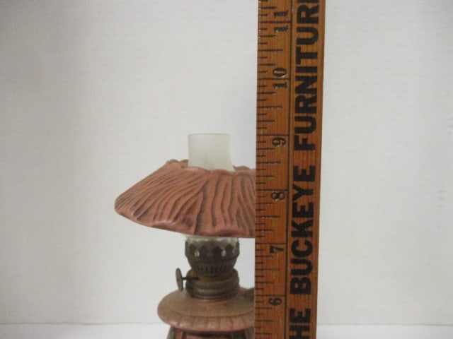 Vintage Miniature Ceramic Poty Belly Stove Oil Lamp - 6