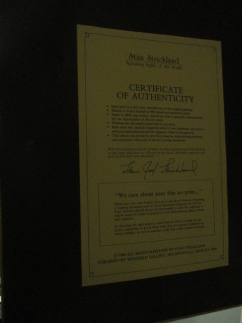 Limited Edition Signed and Numbered "Ties that Bind" by Stan Joel Strickland - 9