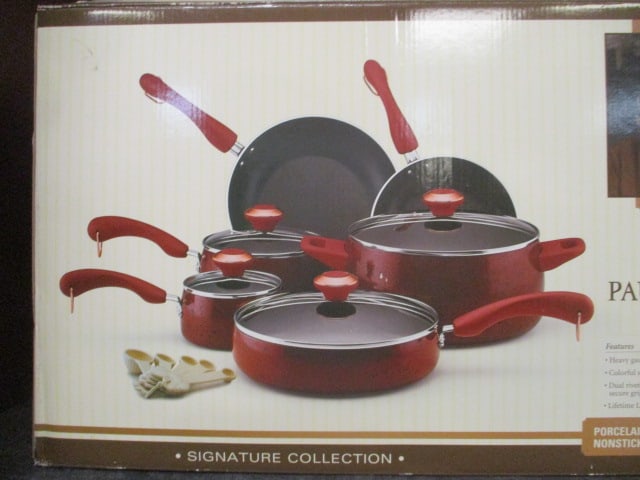 New Old Stock Paula Deen Collection 15-Piece Porcelain Non-Stick Pots and - 7