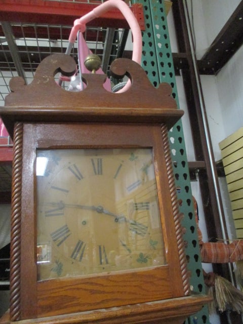 Antique 1915 Ithaca Grandfather Clock - 2