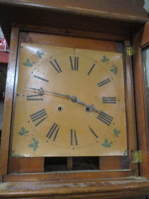 Antique 1915 Ithaca Grandfather Clock - 4