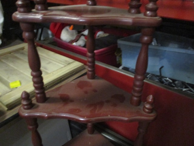 Vintage 5-Tier Corner Shelf - 4