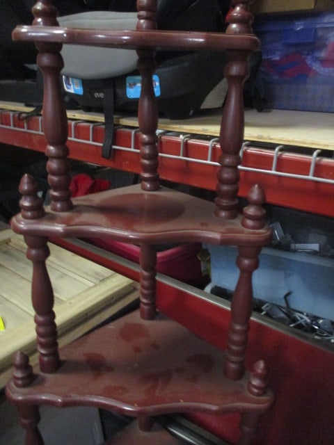 Vintage 5-Tier Corner Shelf - 6