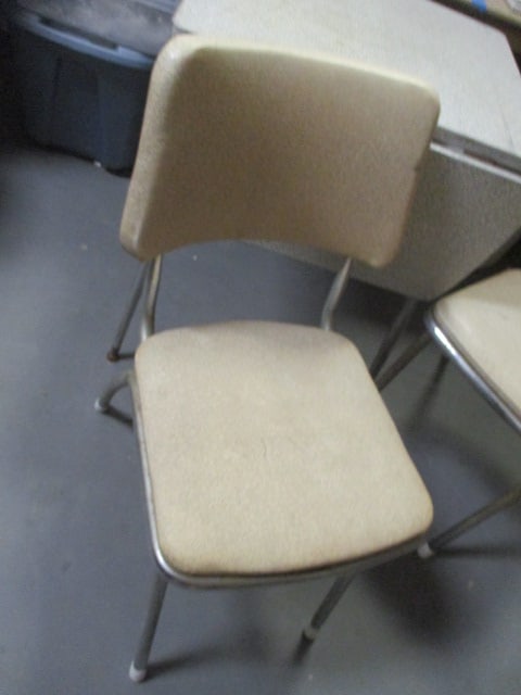 Retro Drop-Leaf Dinette Table and Chairs Set - 10
