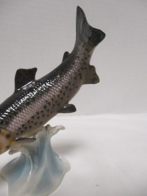 Vintage Goebel Porcelain Fish Sculpture - Made in West Germany - 3