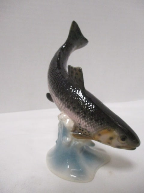 Vintage Goebel Porcelain Fish Sculpture - Made in West Germany - 4