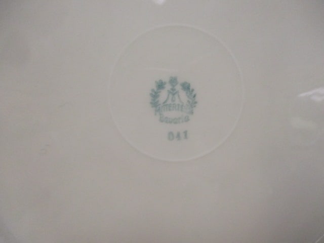 3 Vintage Bavaria Porcelain China Plates - 9
